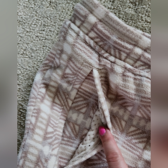 Patagonia Micro D Joggers Wmns Beige Gorpcore Outdoor Fleece Snow Bean Natural M - Picture 8 of 8